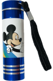 Dětská hliníková LED baterka Mickey blue