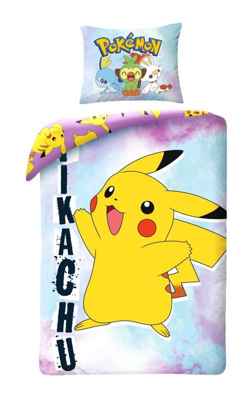 Povlečení Pokémon Pikachu Smile 140/200, 70/90