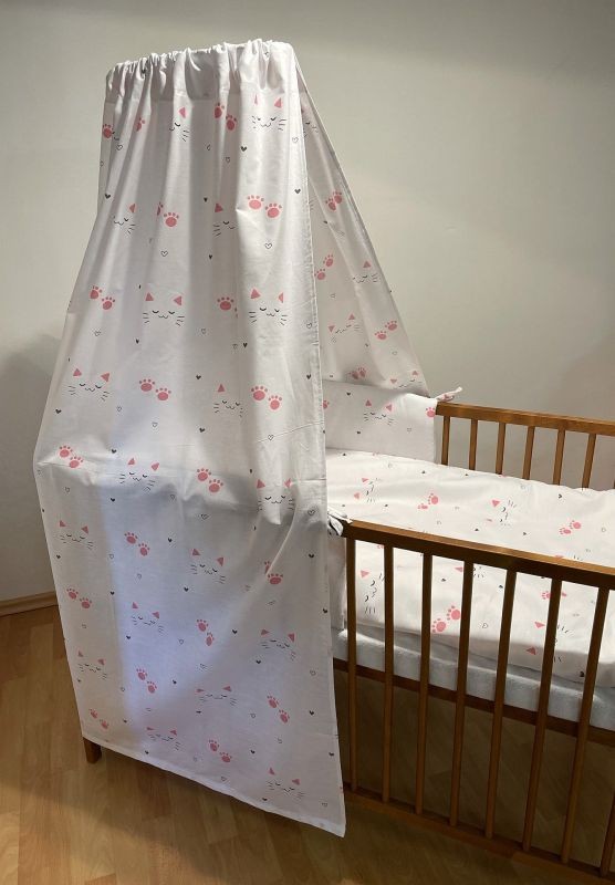 Nebesa na postýlku Kočičky bílá 150/200