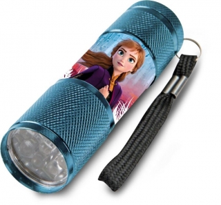Dětská hliníková LED baterka Ledové Království Anna