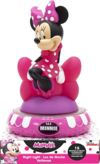 Noční stolní LED lampička 3D figurka Minnie