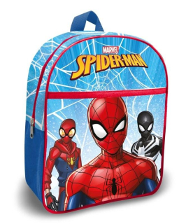 Dětský batoh s kapsou Spiderman blue 30 cm