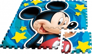 Podlahové pěnové puzzle Mickey 9 dílu