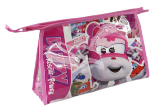 Kosmetická taška vybavená Super Wings růžová